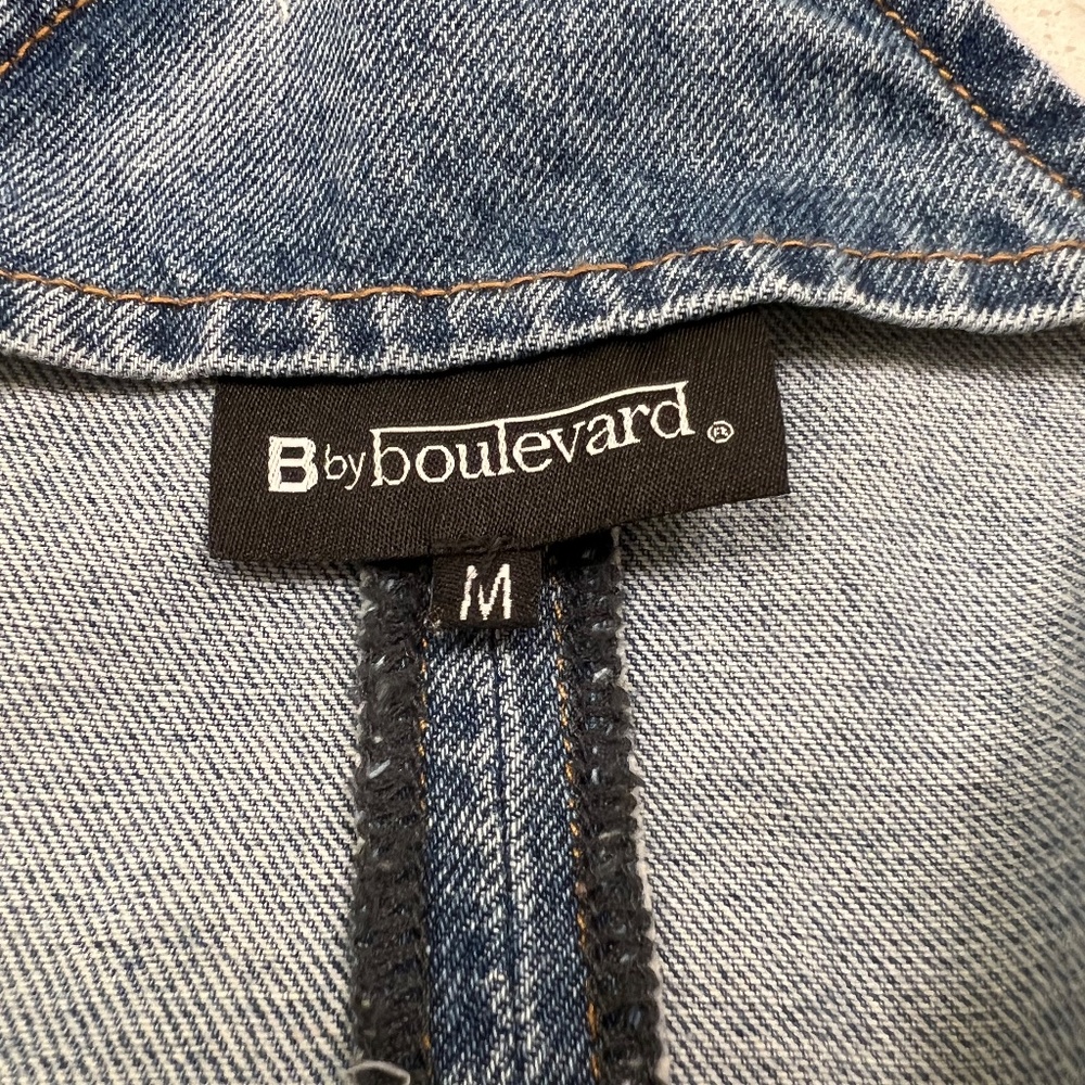 B by Boulevard Denim Dress Y2K 90s 80s--Size Medium - Picture 9 of 9